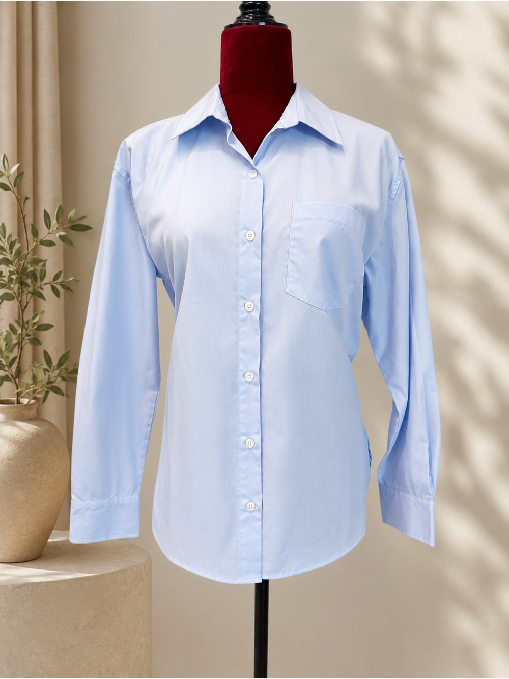 NWT Banana Republic Light Blue Women's Button-Down Shirt M